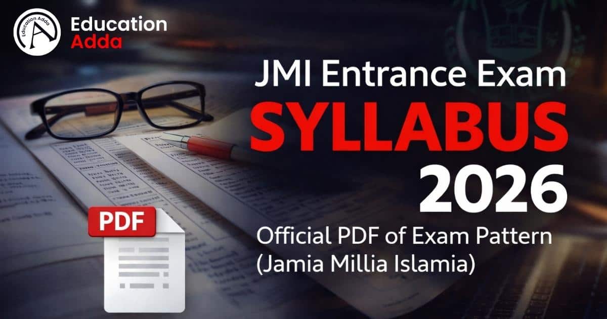 JMI Entrance Exam Syllabus 2026 Official PDF of Exam Pattern (Jamia Millia Islamia) Feature image for the article/blog