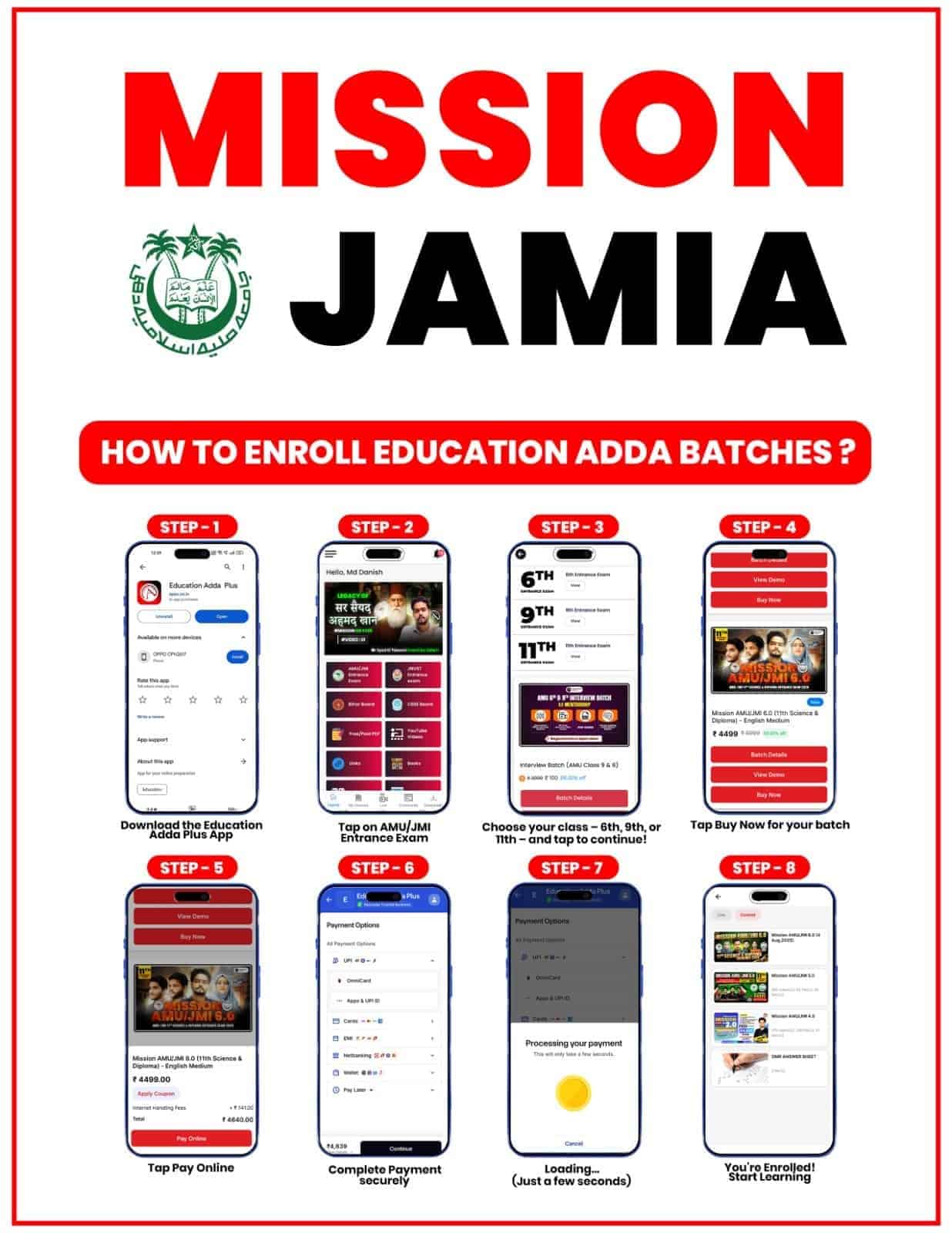 JMI Class 11 Entrance Question Paper Last 10 Years PDF | Download Jamia Entrance Exam Papers