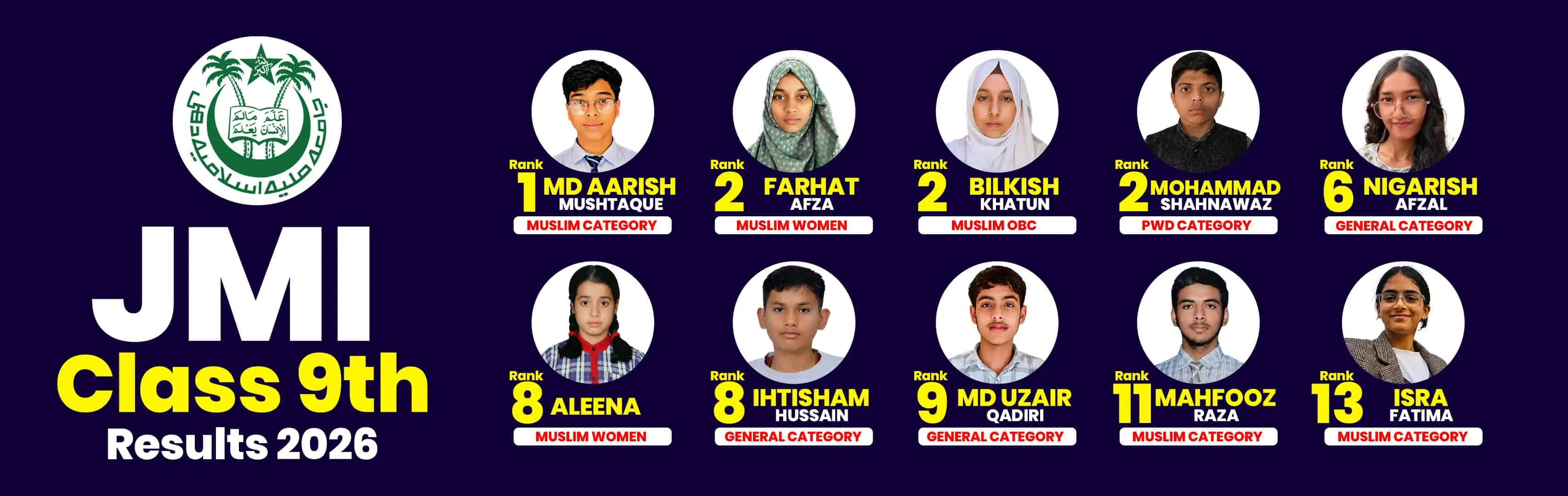 JMI 9th Main Results from education adda